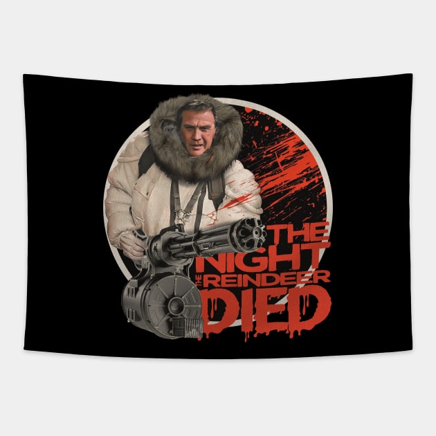 The Night The Reindeer Died / Scrooged Tapestry by darklordpug