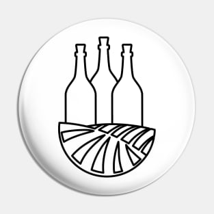 Vineyard Bottles Pin