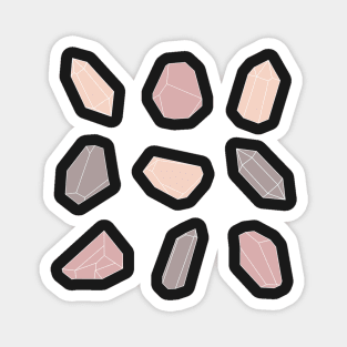 Witch aesthetic pastel crystals Magnet