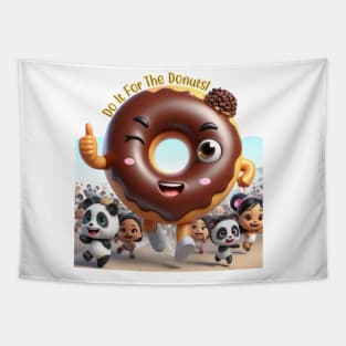 Running Donut Guy Tapestry