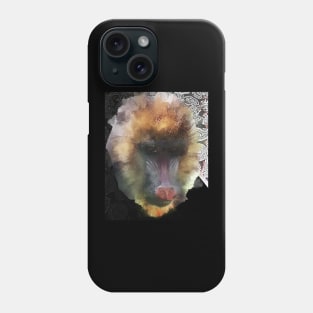 Mandril baboon monkey Phone Case