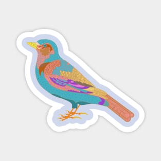 Lark Colorful Songbird Bird Magnet