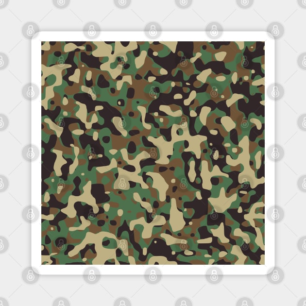 Militar army mimetical pattern Magnet by Ranp