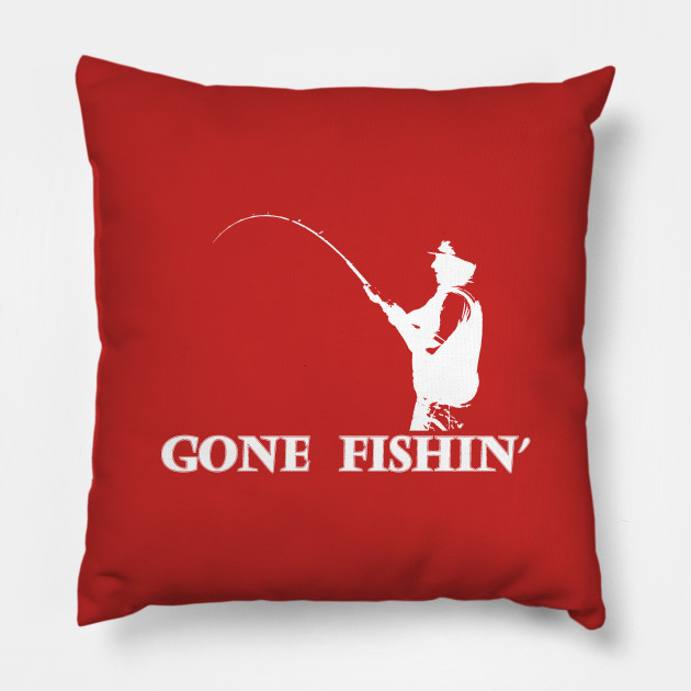 gone fishing pillow
