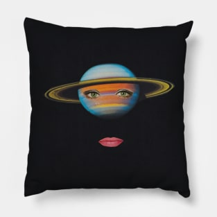 Saturn face Pillow