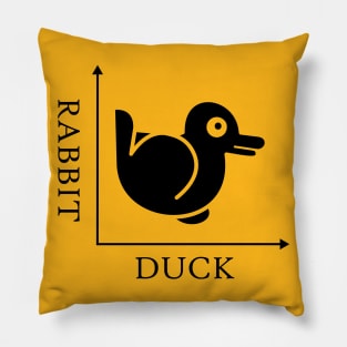 Duck Rabbit Illusion Pillow