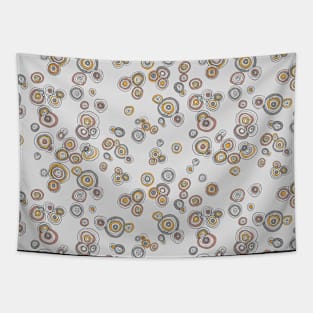 Hand Drawn Circles Pattern Tapestry