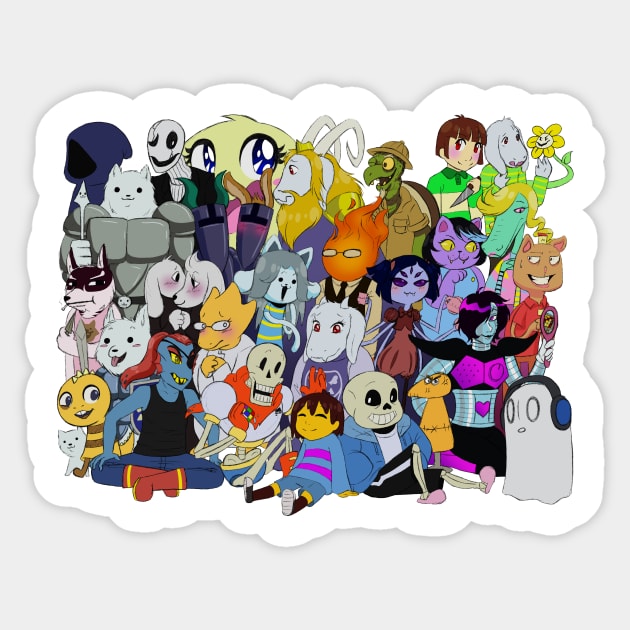 Undertale Characters - Undertale - Sticker