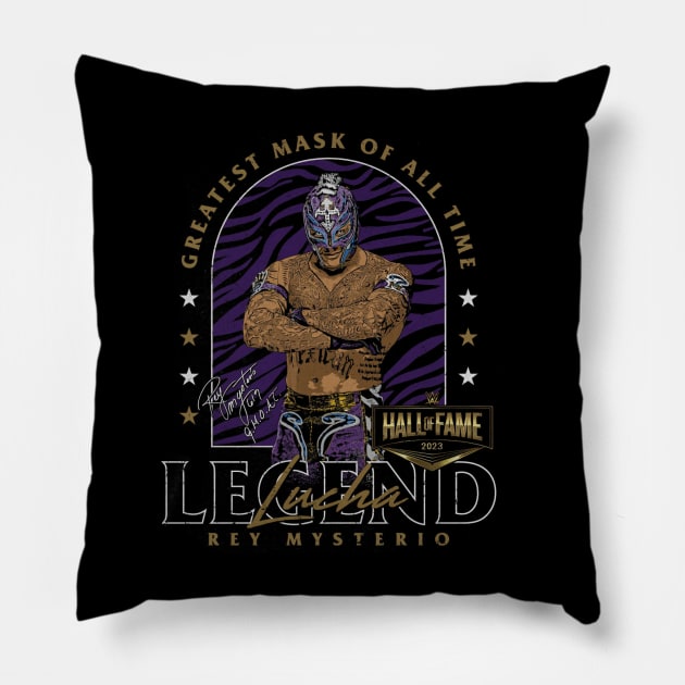 Rey Mysterio HOF Greatest Mask Pillow by MunMun_Design