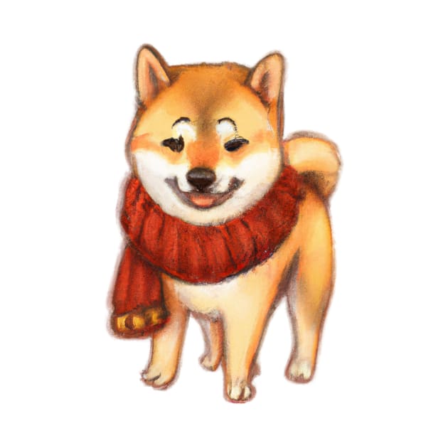 Cute Shiba Inu Drawing by Play Zoo