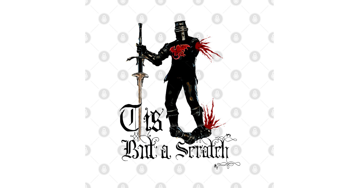Tis But a Scratch T-Shirt - Monty Python Classic Humor Apparel - Monty ...