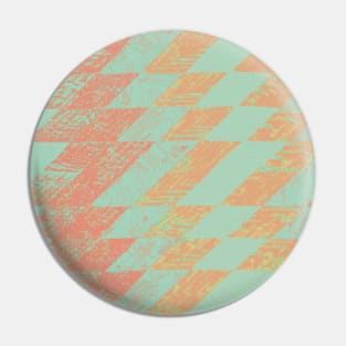 mint and coral zig zag pattern Pin