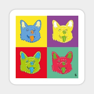 Pop Art Corgis Magnet