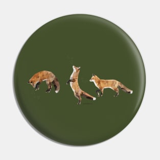 Playful Fox Pin