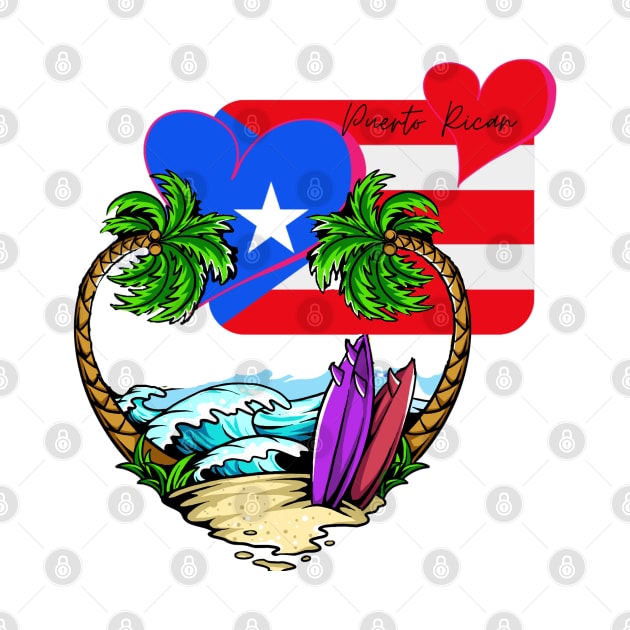 Puerto Rican Heart by PositiveInfluencerJ9