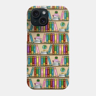 Bookshelf Pattern Phone Case