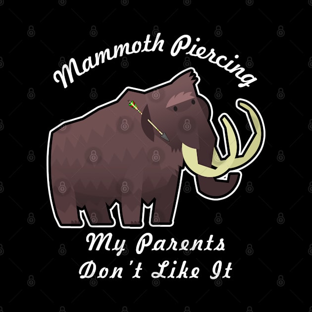 🦖 Rebellious Woolly Mammoth Loves His Mammoth Piercing by Pixoplanet