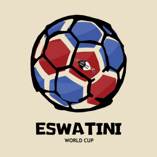 Eswatini Football Country Flag T-Shirt