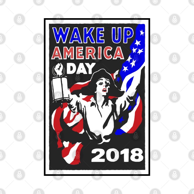 Wake Up America Woke Protest Resist Feminist Revolution 2018 Election Democrat Republican Vote by TravelTime