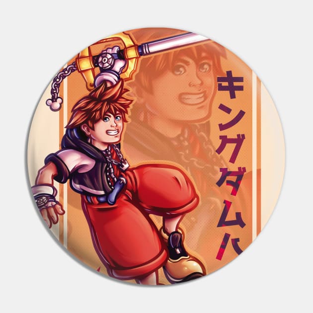 Sora - Kingdom Hearts Pin by Verethor