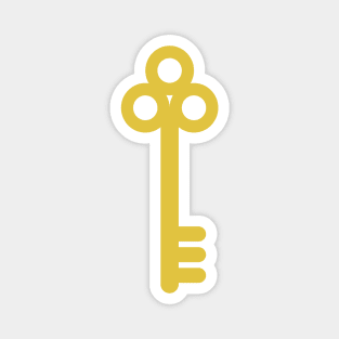 Vintage Gold Key Magnet