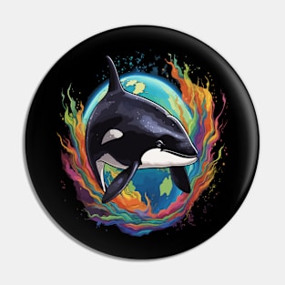 Orca Earth Day Pin