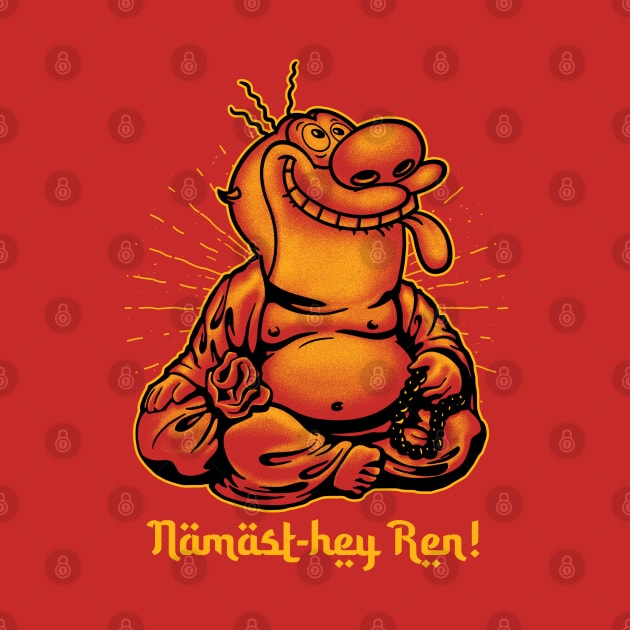 NAMAST-HEY REN and STIMPY by ROBZILLA