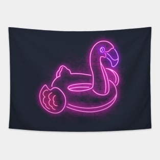 Neon flamingo Tapestry