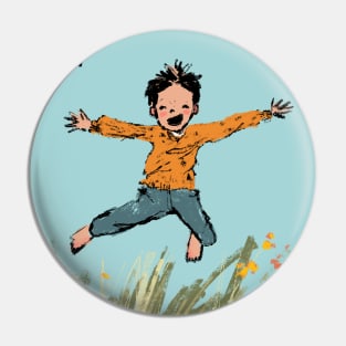 Boy with Autumn Joy Pin