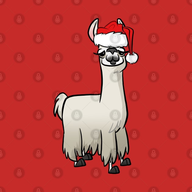 Christmas Llama by binarygod