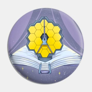 James Webb Space Telescope Illustration - JWST Art Pin