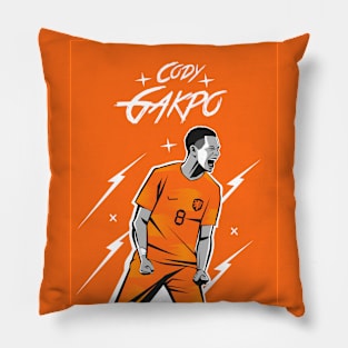 Gakpo #8 NTL 22 Football Celebration Pillow