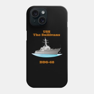 The Sullivans DDG-68 Destroyer Ship Phone Case