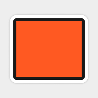 Bold orange - solid color. Magnet
