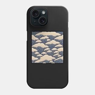 Snowy Mountains Chiyogami Pattern Phone Case