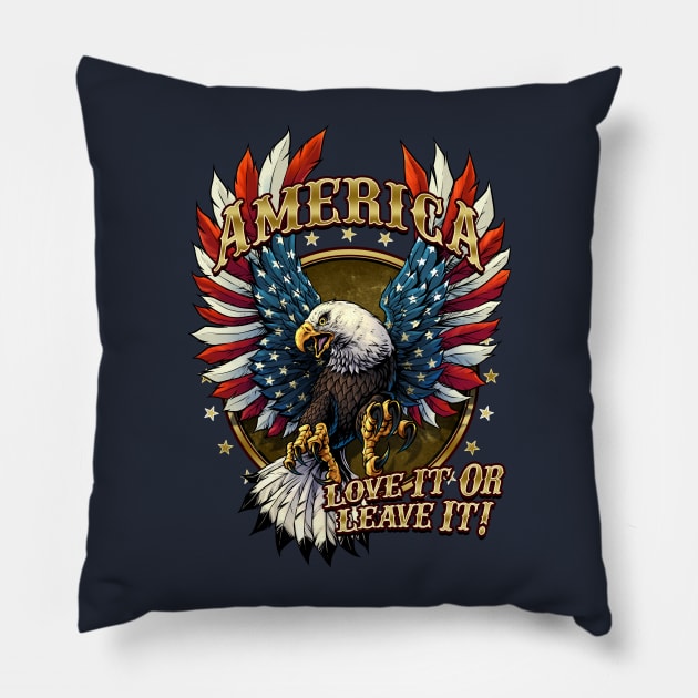 Love it or Leave it Pillow by FlylandDesigns