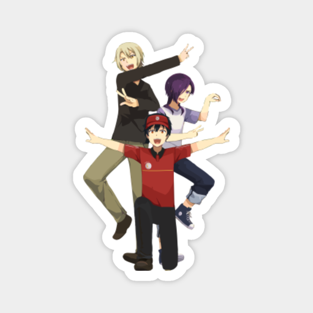 devil is a part time funny anime pose - Sadao Maou - Magnet | TeePublic devil is a part time funny anime pose - Sadao Maou - Magnet | TeePublic