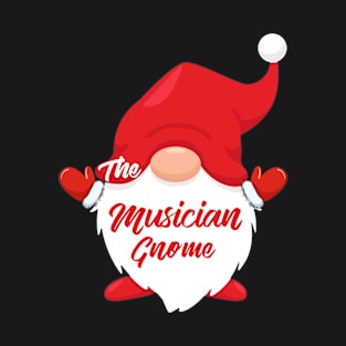 The Musician Gnome Matching Family Group Christmas Pajama T-Shirt