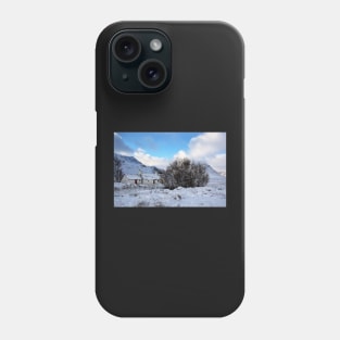 Black Rock Cottage in Glen Coe Phone Case