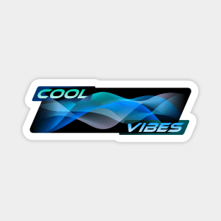 Cool Vibes Moiré Waves Magnet