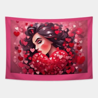 Valentines Day Art Tapestry