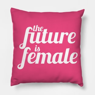 The Future is Female (Dark Colors Version) Pillow