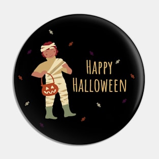 Halloween Kiddo Mummy Max Pin