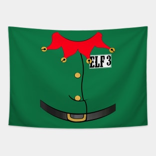 Christmas Family "Elf 3" Photo Design Shirt Tapestry