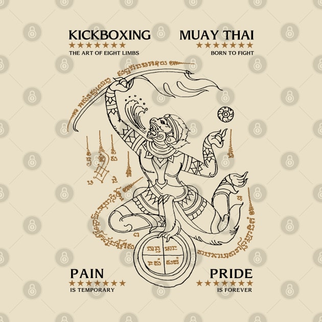 Muay Thai Tattoo Sak Yant Hanuman by KewaleeTee