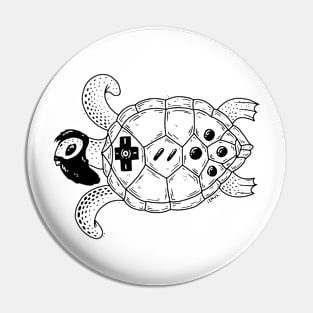 Strange Head Turtle Pin