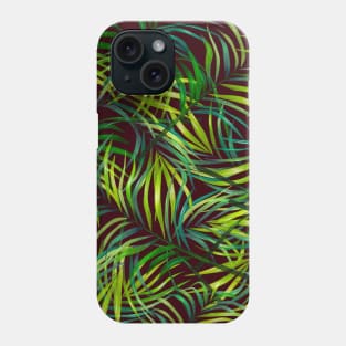 Colorful Tropical Fronds Phone Case