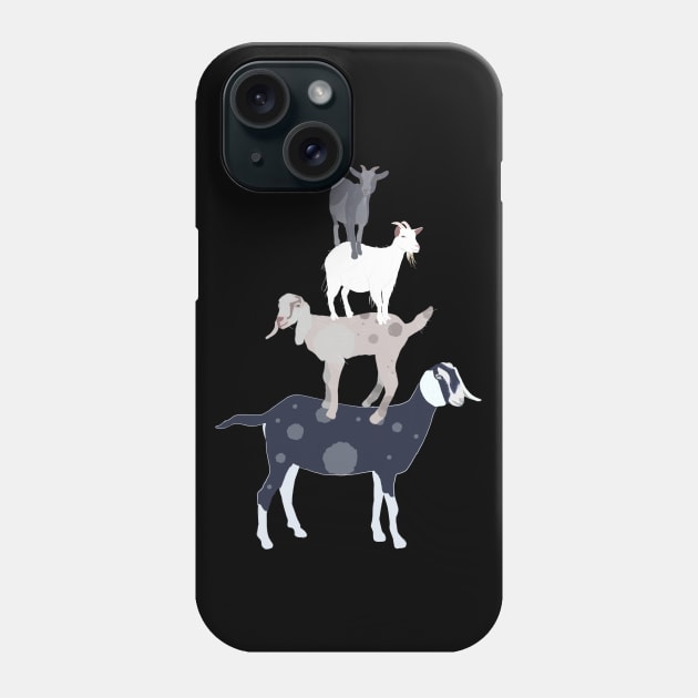 Goat Stack Phone Case by ahadden