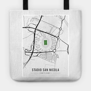 Stadio San Nicola Map Design Tote