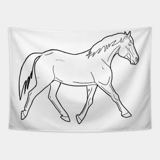 Trotting horse Tapestry